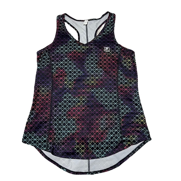 Women’s FILA Small Hi-Lo Hourglass Pattern Tank - Picture 1 of 5